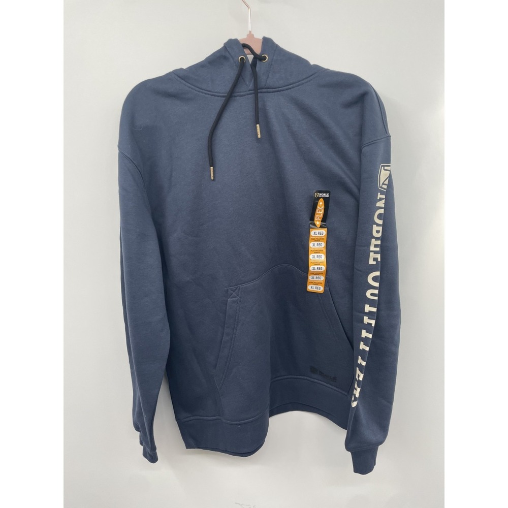 Noble Outfitters Flex Hoodie Men's‎ XL Reg Navy Graphic Fleece Long Sleeve NWT